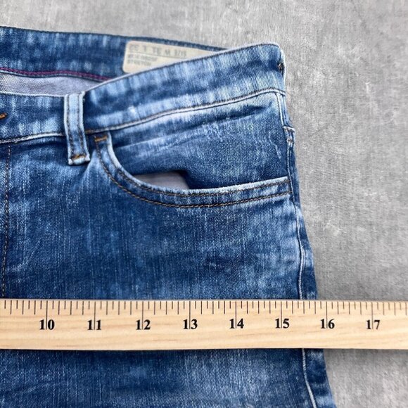 Diesel Jeans Women‎ 31W 26.5L Blue Acid Wash Skinzee Super Slim Skinny Cut Off - Picture 6 of 12
